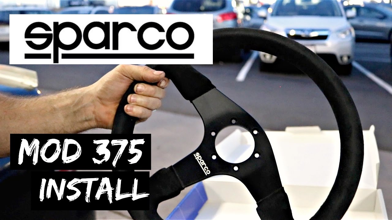 Sparco Racing Steering Wheel Install YouTube