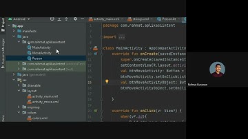Activity Intent Explicit Get Object With Parcelable