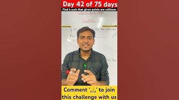 42nd shorttrick if A(2,3) B(5,k) and C(6,k) are collinear then find the value of k class 10 #shorts