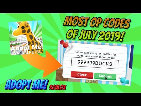 New Best And Most Op Codes Of Adopt Me Adopt Me Roblox Youtube - codes for adopt me roblox 2019 july