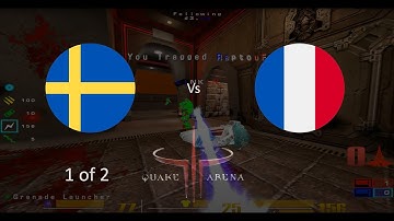Sweden vs France Quake 3 Arena CTF q3wcp9 2009-03-02 game 1 of 2