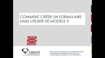 3 Comment créer un formulaire sans utiliser de modèle sur Framaforms ?