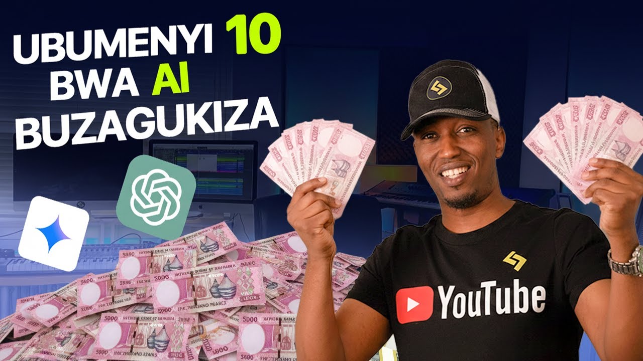 🙆🏽‍♂️ Kuganiriza ChatGPT ukishyurwa IBIHUMBI 300 ku isaha💵 - UBUMENYI 10 bwa AI buzakugira UMUKIRE