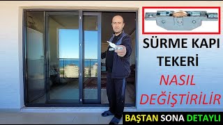 Pvc sürme kapı tekeri nasıl değiştirilir? Sürmeli kayar kapı makarası nasıl değiştirilir?