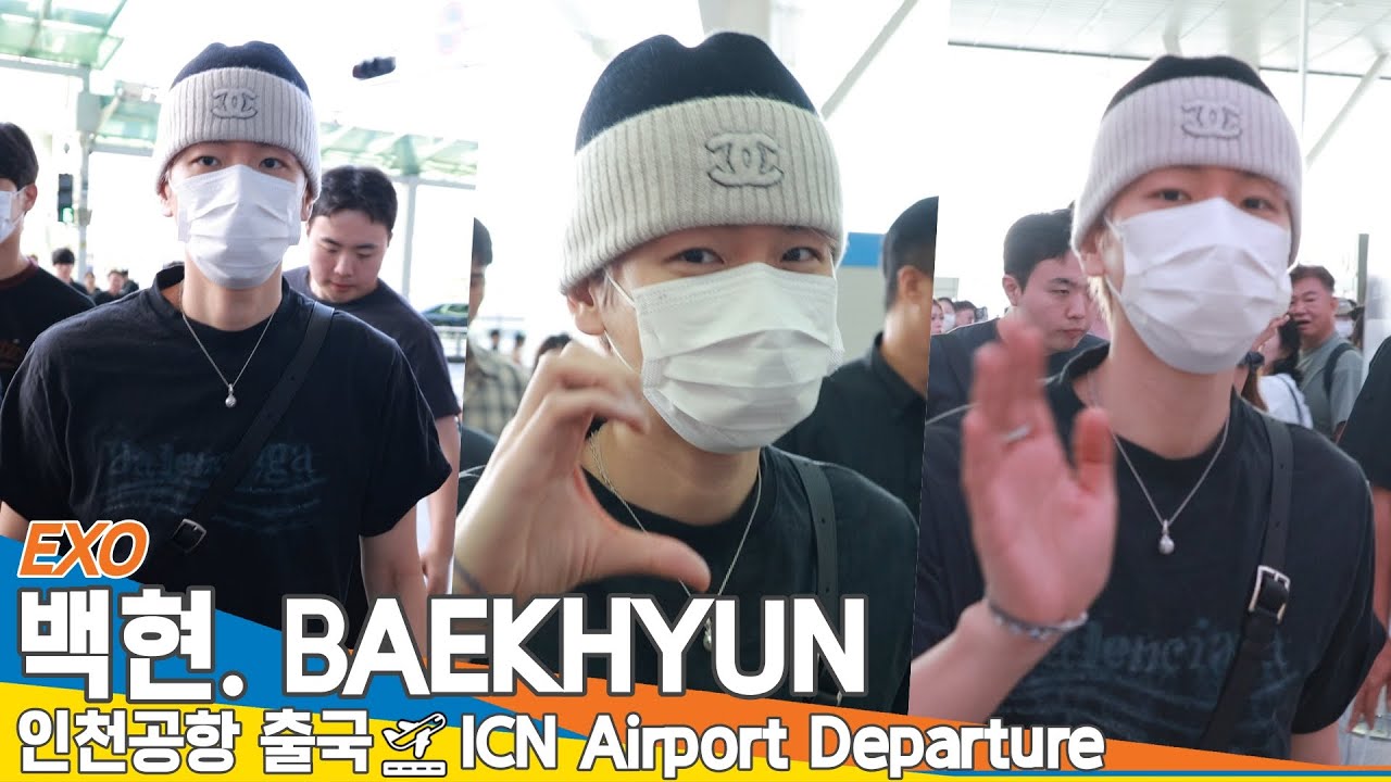 엑소 백현, 인천공항 출국✈️ ‘EXO BAEKHYUN’ Airport Departure 2025.8.15 Newsen