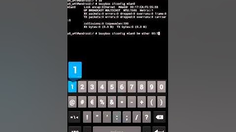 [ROOT][ERROR] busybox ifconfig change mac