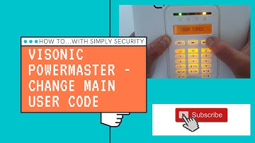 How to change the code on a Visonic Powermaster 10 alarm.
