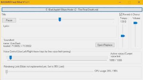 [Black MIDI] BASSMIDI Test - Bad Apple!! Blaze Mode v2 - The Final Death ~ Merged by Dmitry