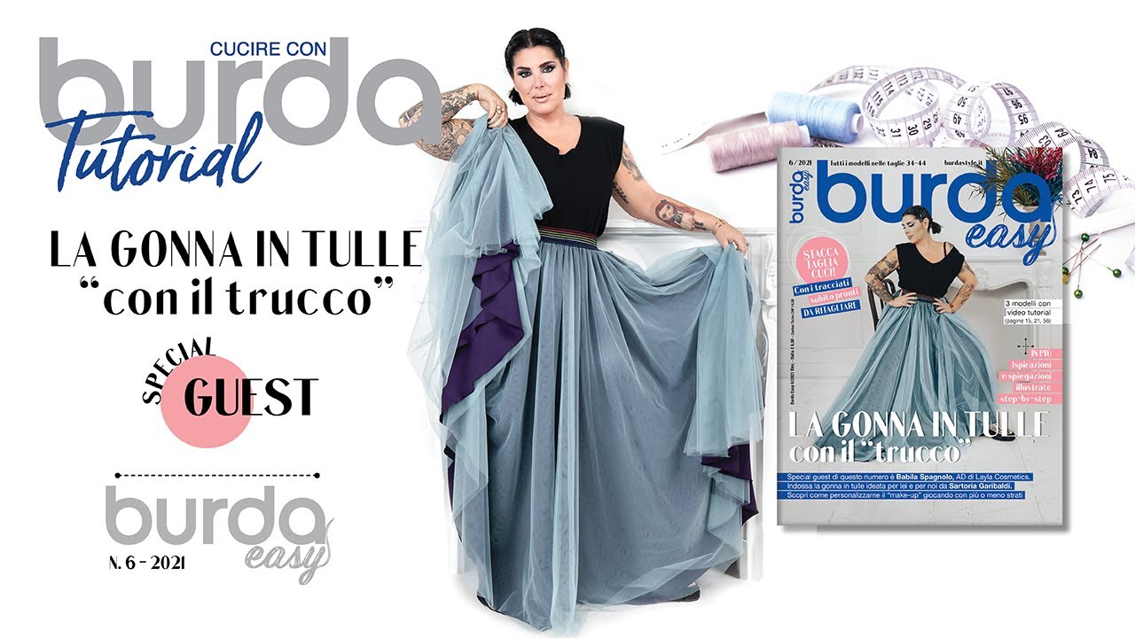 Burda easy 6/2021: la gonna in tulle 