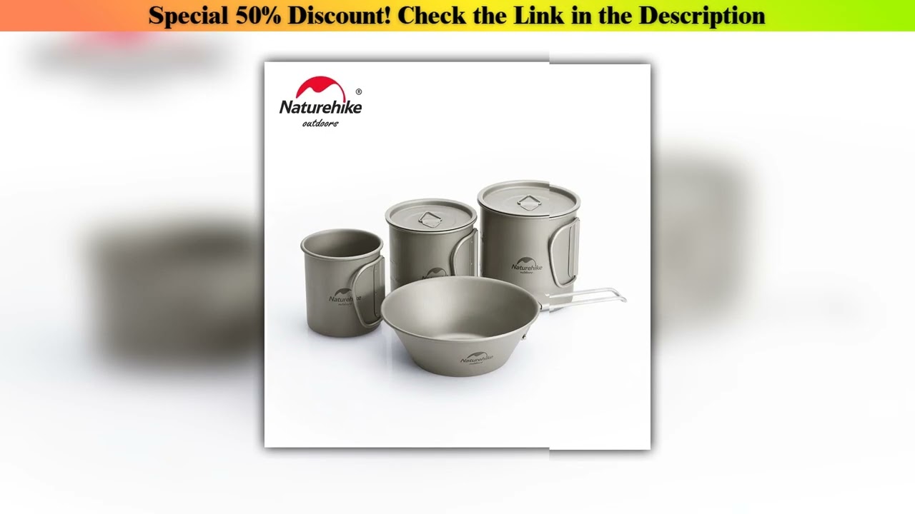Best Seller Naturehike Titanium Cup Camping Mug Tourist Tableware Picnic Utensils Outdoor Kitchen S