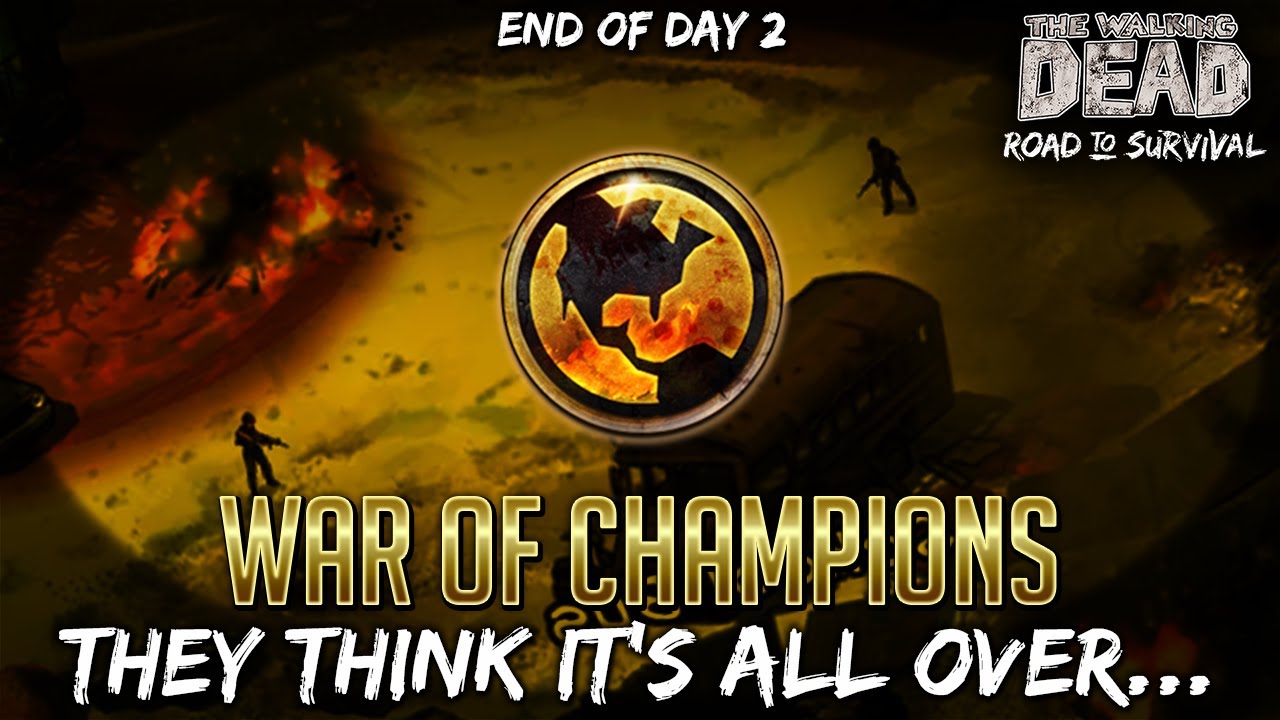 War of Champions, End of Day 2! TWD RTS War Stream - The Walking Dead: Road to Survival