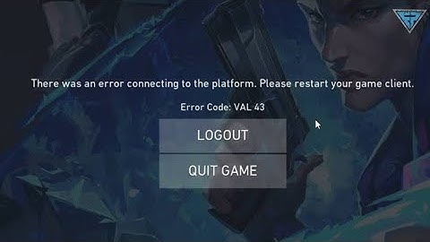 Fix Valorant Error Code VAL 43 (2025) | [SOLVED] Valorant There Was an Error Connecting To Paltform