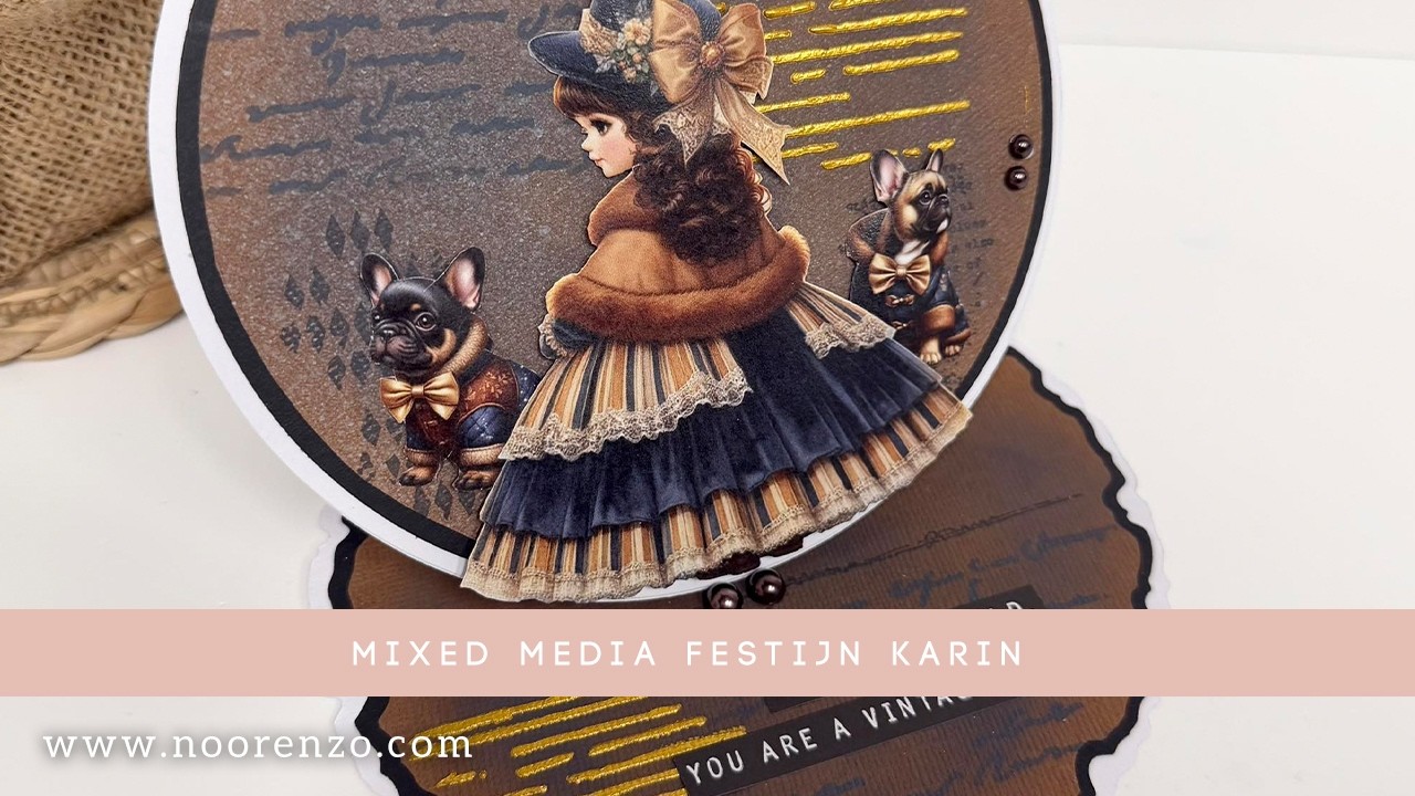 Mega Online Mixed Media festijn door Karin