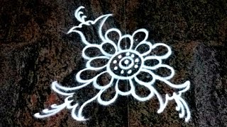 Daily rangoli designes||simple kolam|| free hand rangoli