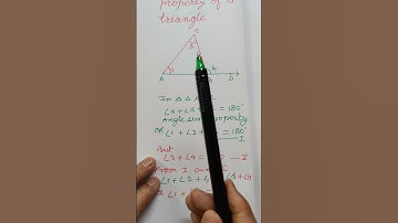 #exterior angle property of a triangle