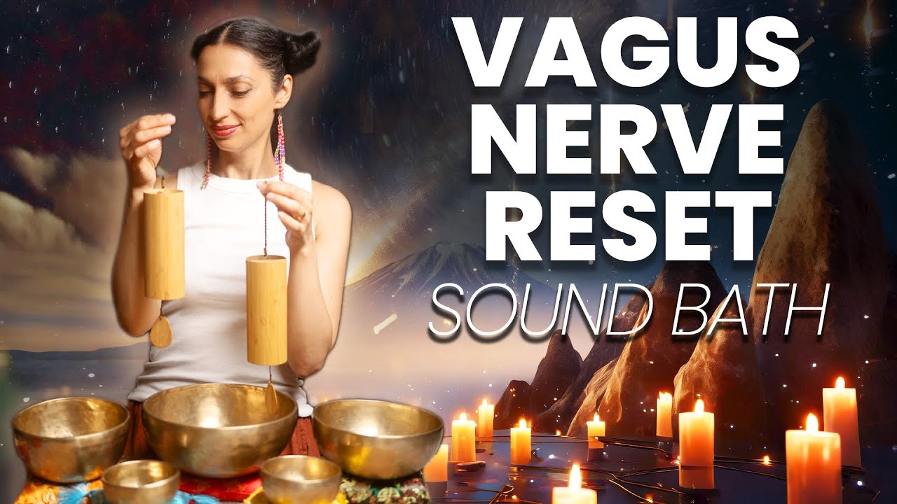 Vagus Nerve Reset | Healing Frequency Sound Bath - YouTube