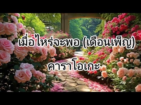 เมื่อไหร่จะพอ #เดือนเพ็ญ #คาราโอเกะ  #Karaoke