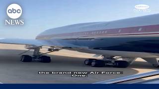 ABC News' Mary Bruce boards brand new Air Force One as President Trump takes his maiden flight
