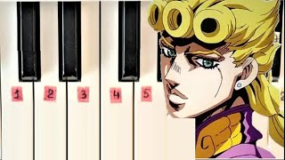 How to play one finger Giorno's Theme