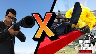 GTA V Online Versus #72: CARROS VS ARMAMENTO PESADO screenshot 2