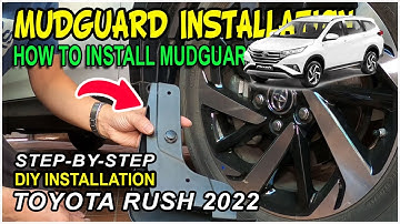 How to Install Mudguard Toyota Rush Daihatsu Terios 2022 2023