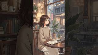 My Favorite Cafe Time ✨ | Aesthetic Mood 🌧️☕ #rainyday #ghiblivibes #lofi #Shorts