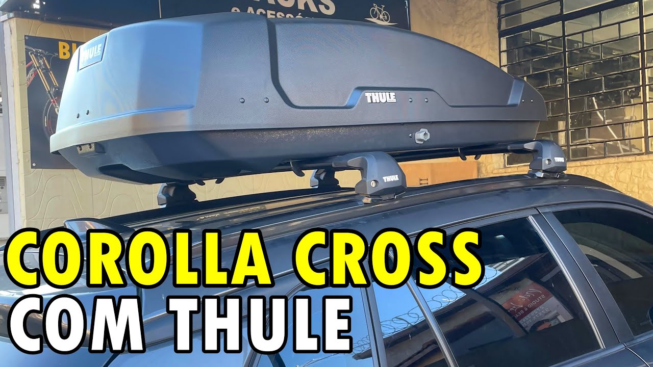 Toyota Corolla Cross com 400 a mais!  Rack Thule Wingbar Edge Black + Bagageiro Thule Force M