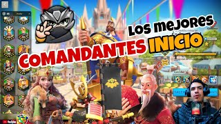 MEJORES COMANDANTES INICIO PRINCIPIANTES  RISE OF KINGDOMS