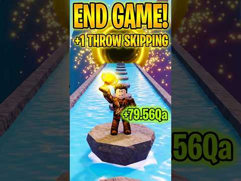 Reaching the END OF THE GAME in +1 Stone Skipping Roblox! 🌊