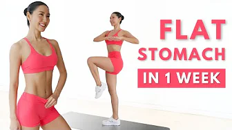 15 MIN STANDING FLAT STOMACH WORKOUT 🔥 BURN LOWER BELLY FAT (NO EQUIPMENT)