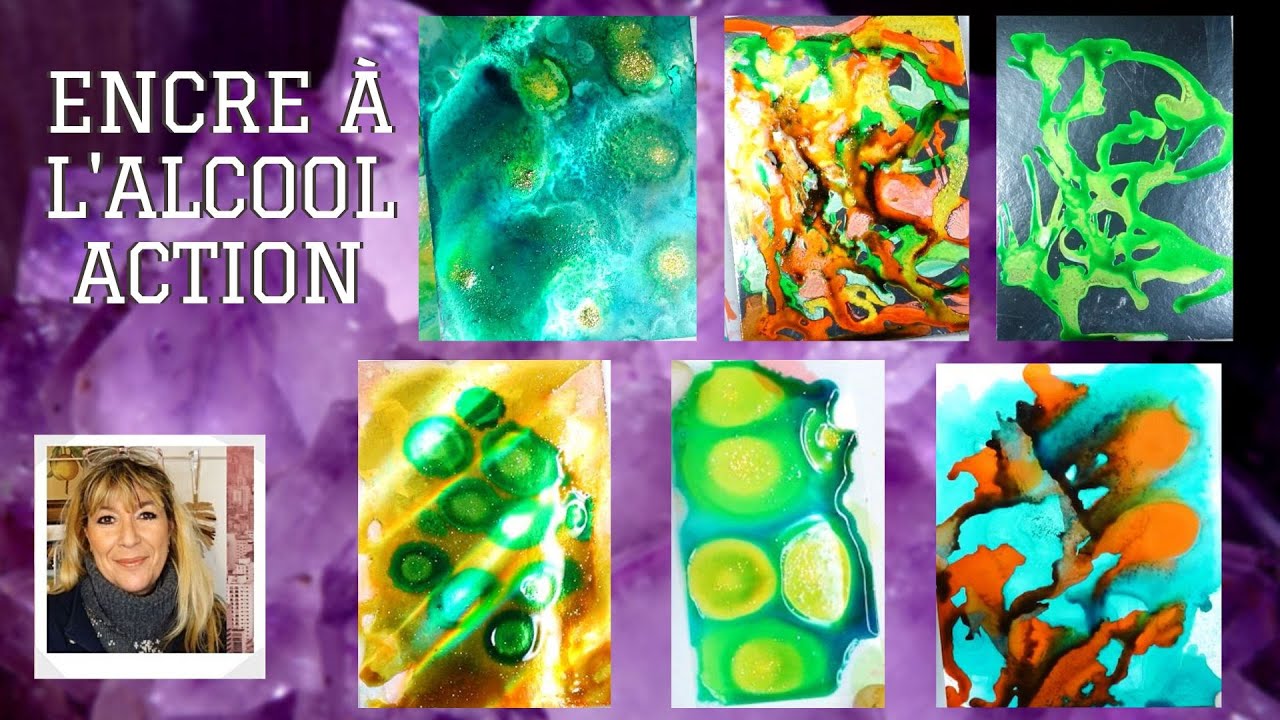 Crash Test Encre à L'Alcool de chez Action sur Différents Papiers