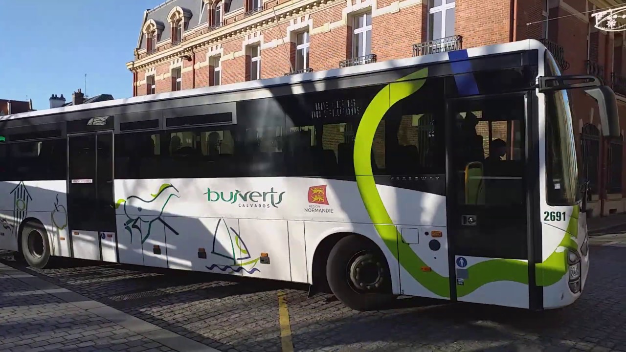 [Bus Verts] Trajet de LISIEUX: gare sncf à LISIEUX: mitterrand (poste) à bord d'un Iveco Crossway