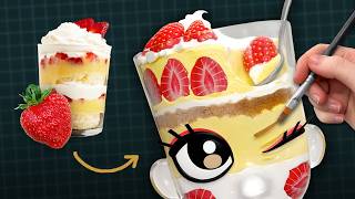 creating a *STRAWBERRY PARFAIT GIRL* sculpture