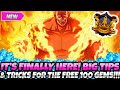 *ITS FINALLY HERE* BIG TIPS &amp; TRICKS! + THE BEST TEAMS ADVICE FOR THE 100 FREE GEMS (7DS Grand Cross