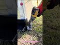SPIRAL GROUND ANCHOR DRILL 😳stronger wood-to-metal support #shorts #engineering #tools #construction