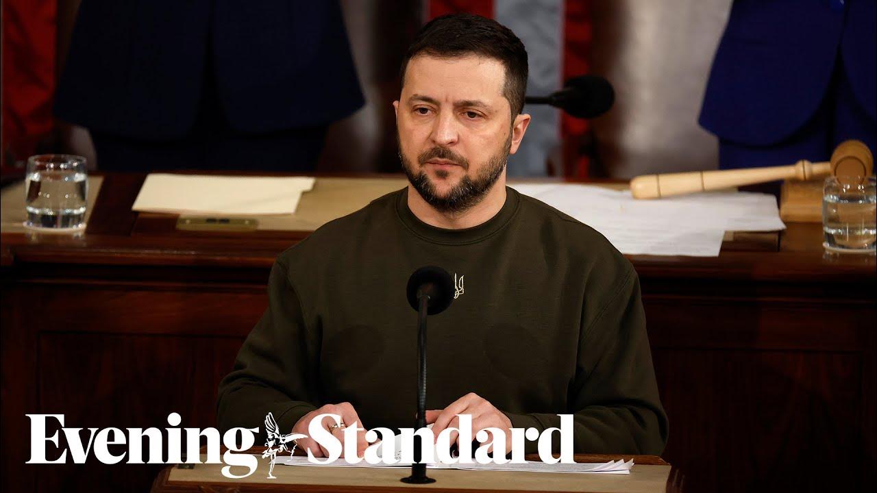 Volodymyr Zelensky thanks ‘every American’ in speech to US Congress