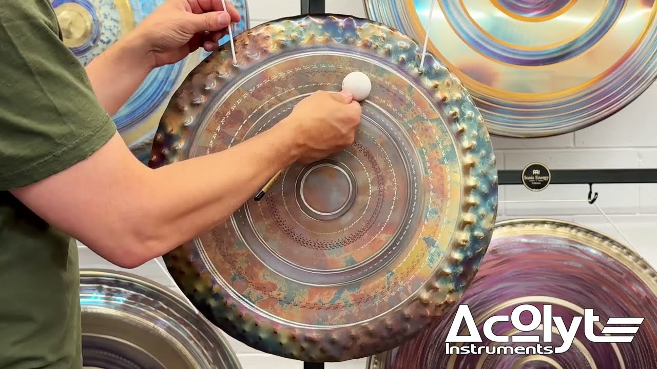 20" Radiant Sky Gong - D3 157.2hz - Acolyte Instruments