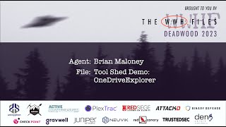Tool Shed Demo: OneDrive Explorer | Brian Maloney | WWHF 2023