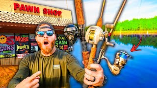 Pawn Shop Fishing Challenge w/ the WORST Gear (Surprising Results!!)