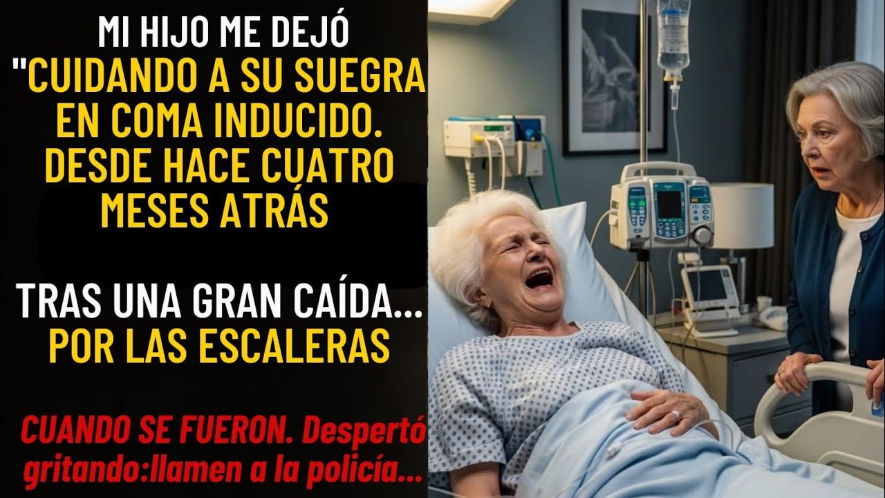 Mi hijo me pidió cuidar a su suegra en coma. Al despertar gritó: “Llama a la policía o moriremos”