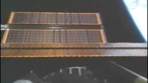 ISS S6 Solar Array deploy STS-119