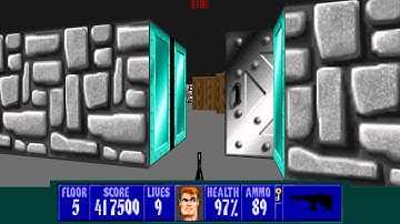Wolfenstein 3D TC for ZDoom - E1L5 - All Secrets - I Am a Death Incarnate