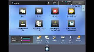 Accessing Gmail and Google Drive at your Sharp copier