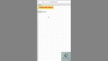 Generate Random Numbers in Excel Like a Pro! 🎲#ExcelTips, #RandomNumbers #ExcelShort #QuickExcelTips