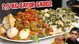 MUKBANG 3 KG GADO2   URAP   TELUR   TEMPE   NASI