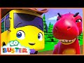 Buster Plays with the Dinosaur | Go Buster | Cars, Trucks &amp; Vehicles Cartoon | Moonbug Kids