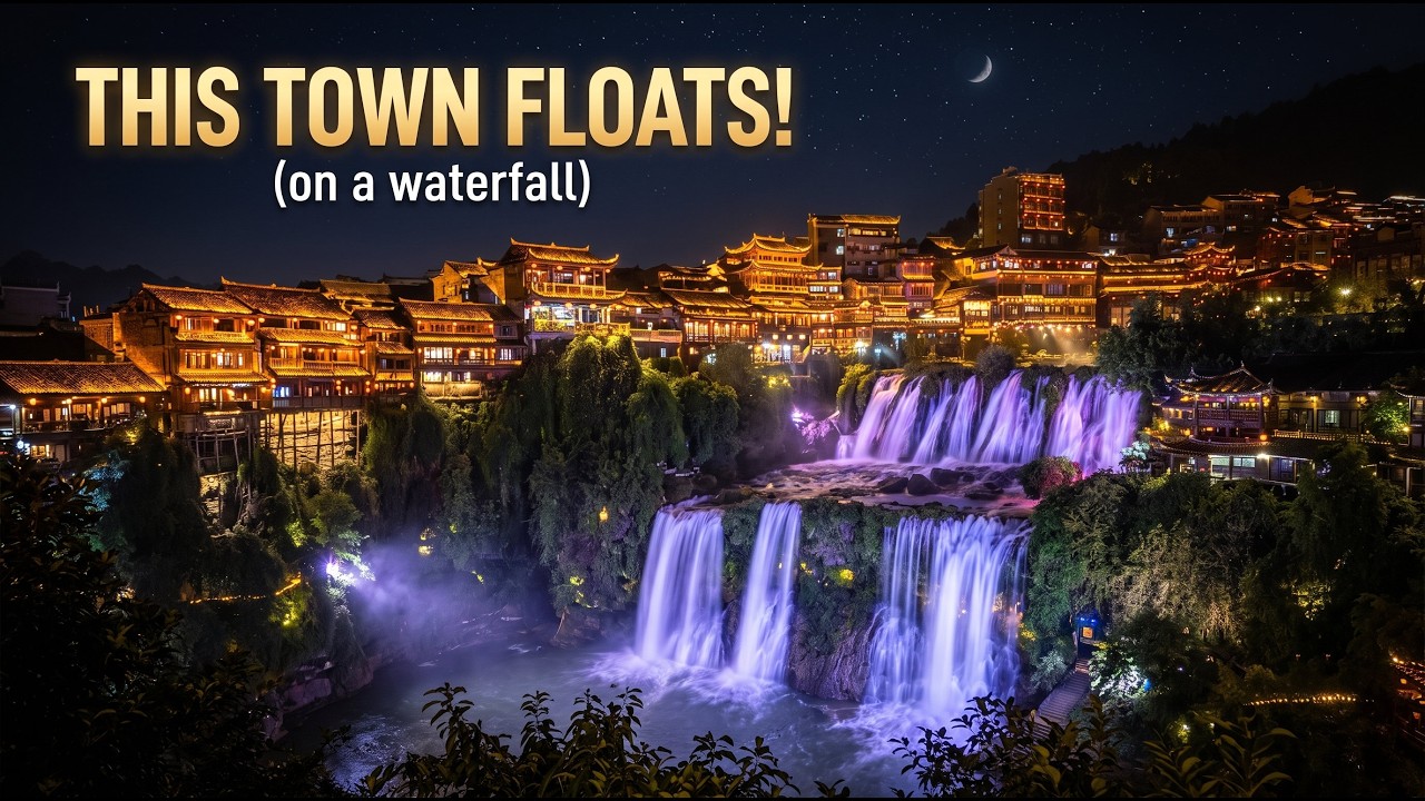 Discovering a Town Built Right Over a Waterfall: Furong Ancient Town! – Video