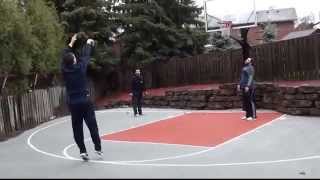 MUST SEE Nik Stauskas shoots 92% 70/76 with 46 3s in a row in 5 minutes in the rain!! CRAZY SHOOTING