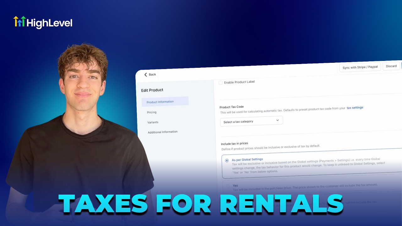 How To Add Taxes to Rentals in HighLevel Easily