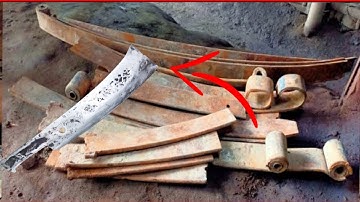 HOW TO MAKING AN ULTRA-SHARP BILLHOOK MATCHETE BY A RURAL BLACKSMITH @RURALHANDICRAFTS